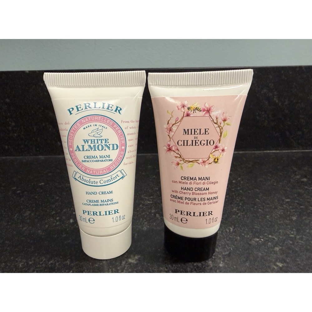 Perlier Hand Cream Gift Set 9 Pc 1 oz Shea Butter Honey Almond NEW Sealed - Picture 5 of 9